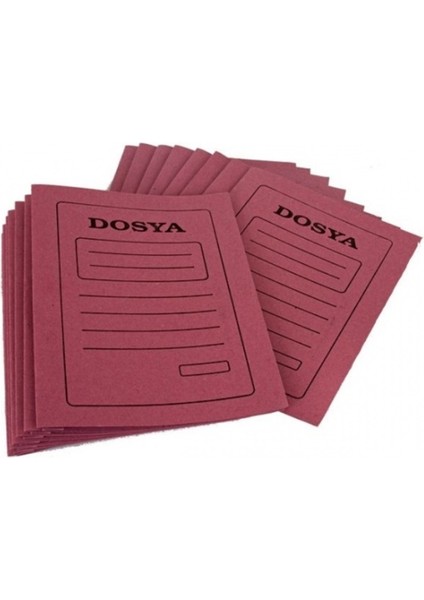 Karton Dosya Tam Kapak - 10 Adet