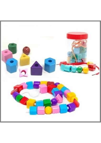 Kiddy World Geometri Boncuk Asetat Kutu - 2 Adet