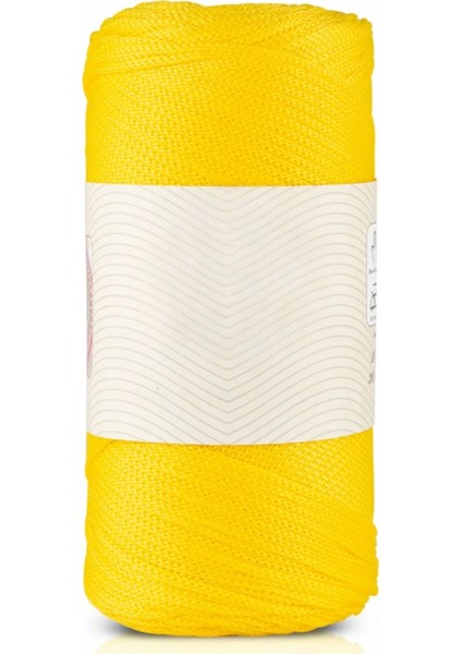 Makrome ipi 3mm Polyester Koyu Sarı