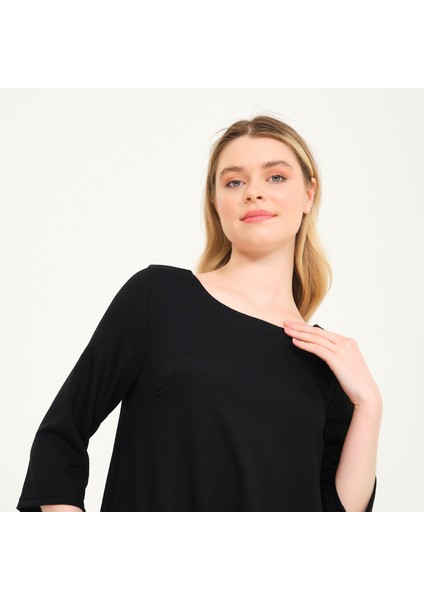 Yazlık Günlük Tasarım Kadın Elbise BT263SIYAHA1