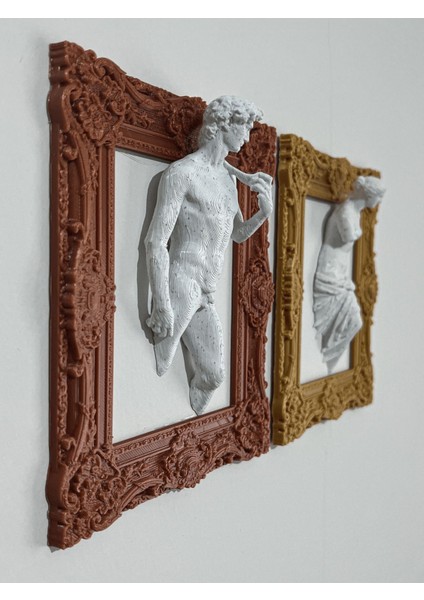 Duvar Heykeli / Duvar Çerçevesi / Davut / Venüs / 16 x 13 cm