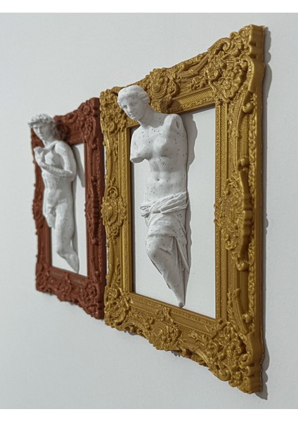 Duvar Heykeli / Duvar Çerçevesi / Davut / Venüs / 16 x 13 cm