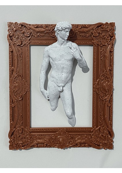 Duvar Heykeli / Duvar Çerçevesi / Davut / Venüs / 16 x 13 cm