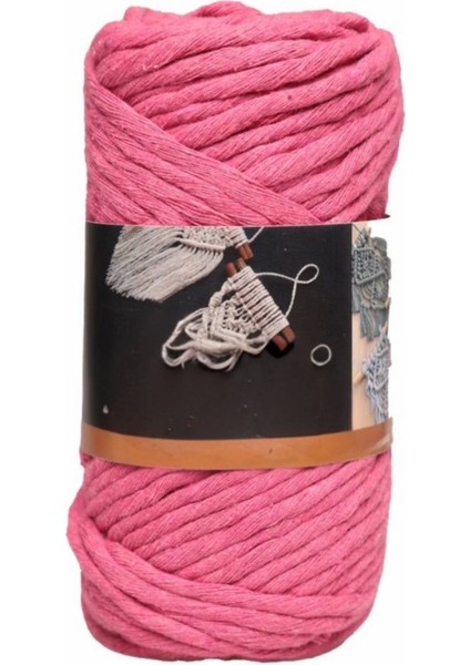 Pamuk Makrome 4 mm ip Şeker Pembe