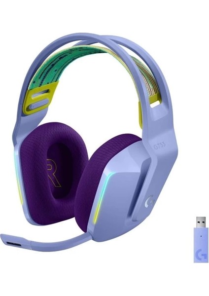 Logitech G G733 Lıghtspeed Kablosuz Oyuncu Kulaklığı Mor Kulaklık