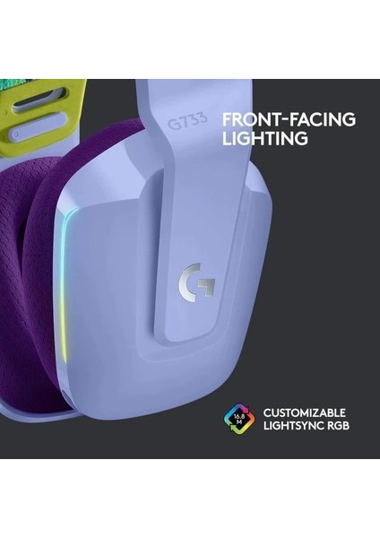 Logitech G G733 Lıghtspeed Kablosuz Oyuncu Kulaklığı Mor Kulaklık fırsatları