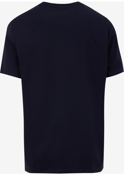 Bisiklet Yaka Baskılı Lacivert Erkek T-Shirt J5SM-TST7293 fiyatları