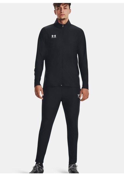 Siyah Erkek Fermuarlı Yaka Normal Kalıp Eşofman Takımı 1379592-001 Ua M's Ch. Tracksuit