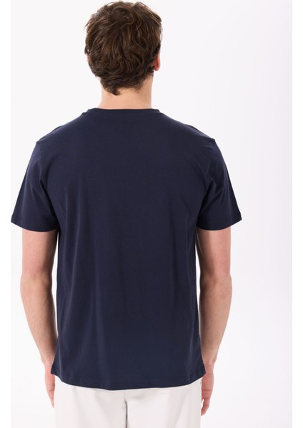 Bisiklet Yaka Baskılı Lacivert Erkek T-Shirt J5SM-TST7339 indirimleri