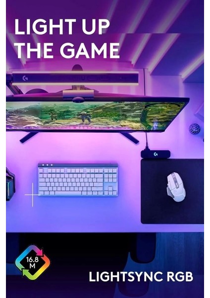Logitech G502 x Plus Kablosuz Rgb Oyun Mouse Beyaz Rgb Yok Kablosuz