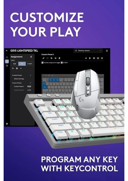 Logitech G502 x Plus Kablosuz Rgb Oyun Mouse Beyaz Rgb Yok Kablosuz