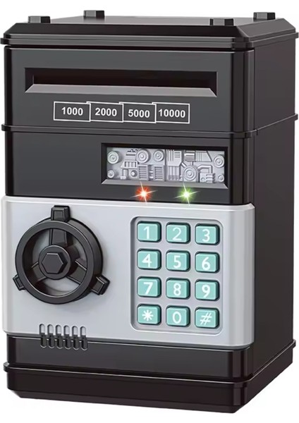 Atm Kumbara Şifreli Otomatik Para Çekmeli Dijital Para Kasası Eğitici Eğlenceli Sesli Para Kutusu