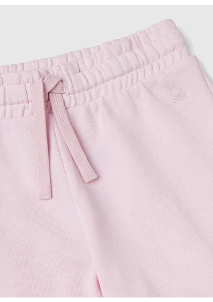 Lastikli Paça Pembe Kız Çocuk Eşofman Altı 3J68CF02H