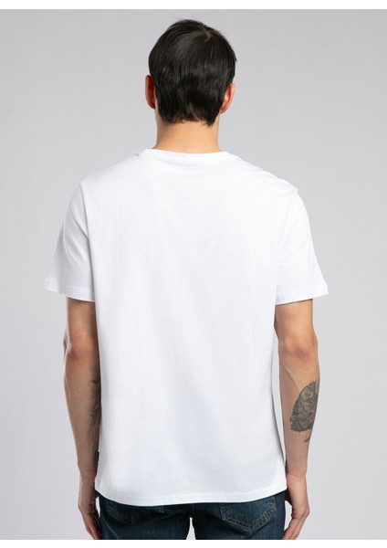 Bisiklet Yaka Beyaz Erkek T-Shirt 252 Lcm 242032 Desav Beyaz fırsatları