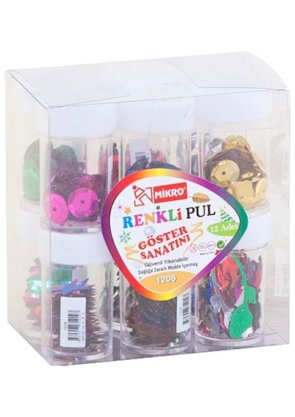 Renkli Şekilli Pul Tuzlukta 4 Adet