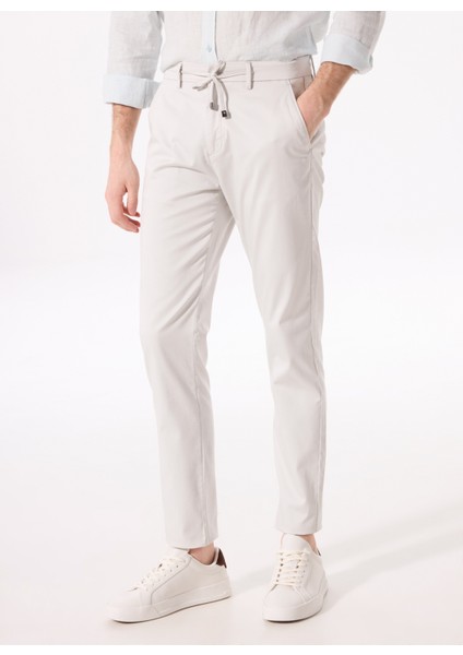 Bağlamalı Bel Normal Paça Taş Erkek Chino Pantolon F5SM-PNT 2447