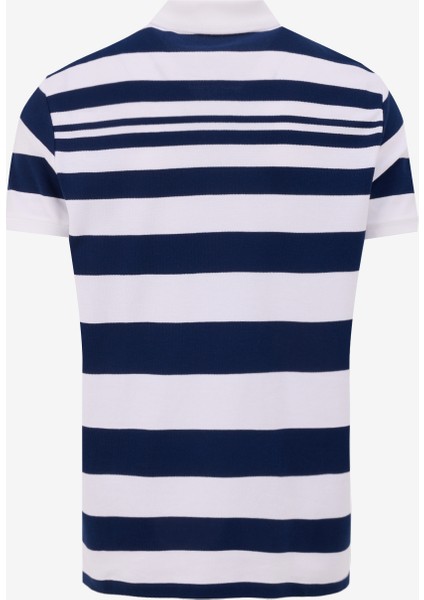 Çizgili Lacivert - Beyaz Erkek Polo T-Shirt M5SM-TST1342 fiyatları
