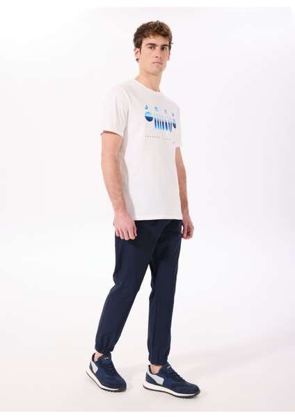 Lastikli Bel Lastikli Paça Basic Lacivert Erkek Pantolon J5SM-PNT7676