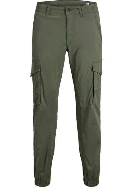 Lastikli Paça Yeşil Erkek Kargo Pantolon 12139912_JPSTPAUL Flake Cargo Noos