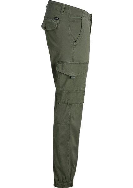 Lastikli Paça Yeşil Erkek Kargo Pantolon 12139912_JPSTPAUL Flake Cargo Noos