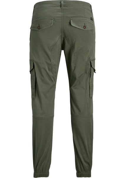 Lastikli Paça Yeşil Erkek Kargo Pantolon 12139912_JPSTPAUL Flake Cargo Noos