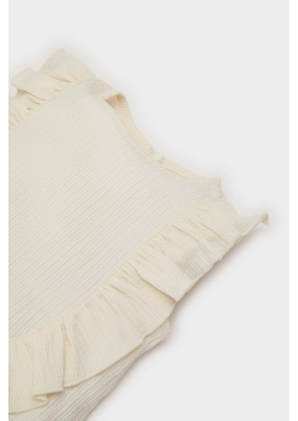 Kız Bebek 2'li Takım Kolsuz Bluz Beli Lastikli Geniş Paça Pantolon C4016A525SM