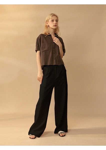 Keten Günlük Pantolon Düğmeli fiyatları