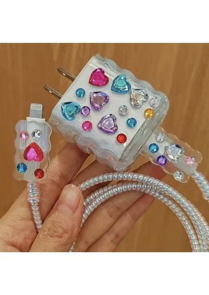 Apple iPhone 18W/20W Uyumlu Şarj Kılıfı, Şarj Kablosu Örme Aparatı, Kablo Koruyucu Aparatı,r