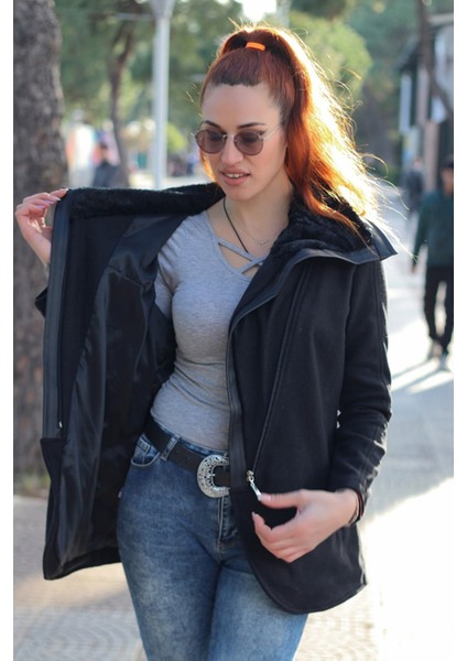 Toridas Günlük Kışlık Kaşmir Yaka Kadın Kaban BTTR821SIYAH fırsatları