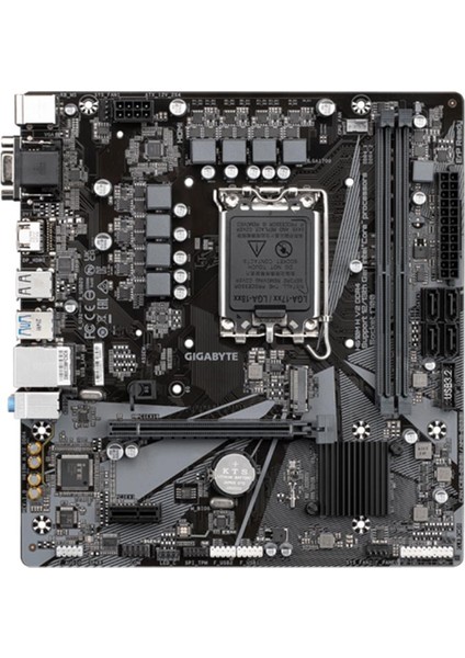 Gıgabyte H610M-H-V2 Ddr4 3200MHZ 1xvga 1xhdmı 1xm.2 USB 3.2 Matx 1700P (12. / 13. ve 14. Nesil Işlemci Uyumlu)