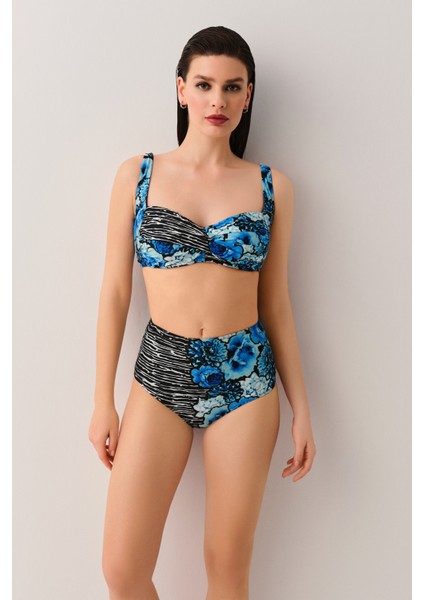 Azure Yüksek Bel Bikini Alt