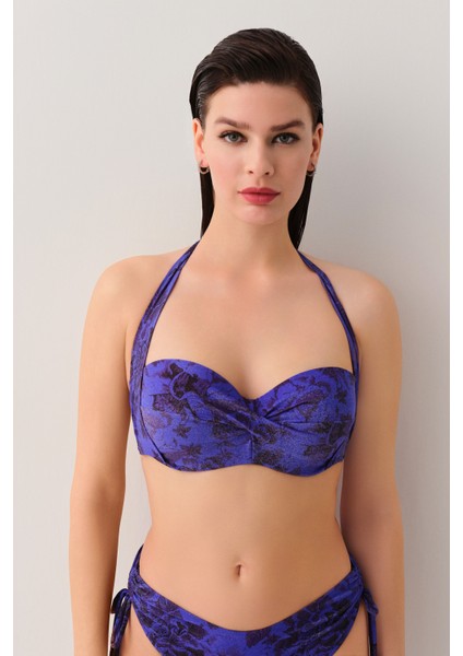 Bluebell Kalın Bağcıklı Straplez Bikini Üst