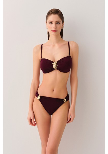 Stary Aksesuarlı Straplez Bikini Üst