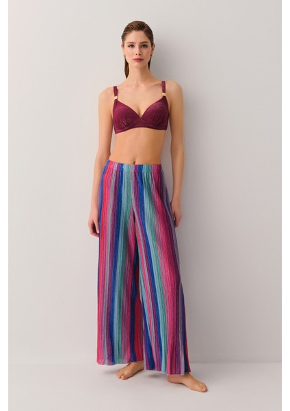 Beachy Desenli Plaj Pantolonu