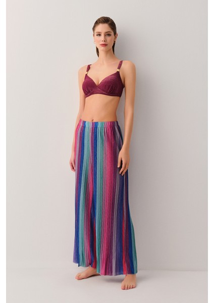 Beachy Desenli Plaj Pantolonu