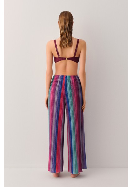 Beachy Desenli Plaj Pantolonu