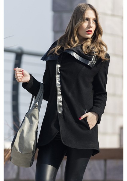Toridas Günlük Kışlık Kaşmir Yaka Kadın Kaban 821SIYAH modelleri