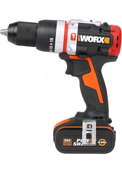 WX354.4 20VOLT/4.0AH Li-Ion Çift Akülü Kömürsüz Profesyonel Şarjlı Darbeli Matkap fiyatları