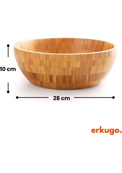 Bambu 3’lü Salata Kasesi, Sunum Kasesi, Dekoratif Kase, Iskandinav Kase indirimleri