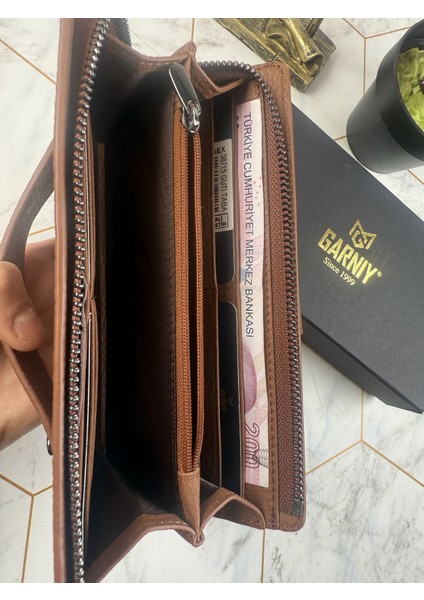 Telefon Bölmeli Tutamaçlı Büyük Bölmeli Taba Cüzdan fırsatları