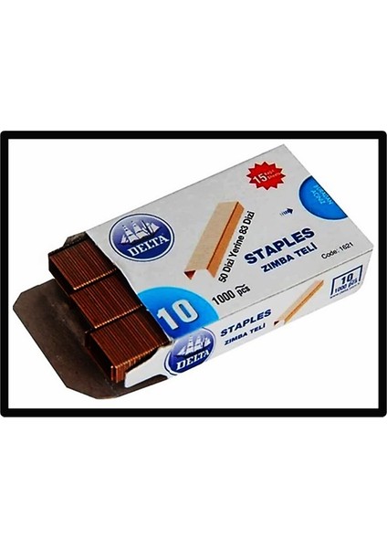 Delta Zımba Teli No:10 Bakır - 10 Paket