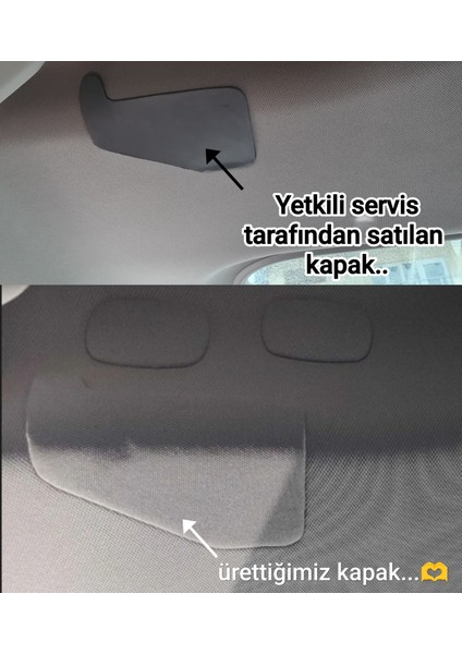 Rifter-Berlingo-Proace City-Doblo-Opel Cam Tavanlı Ara Bölme Demiri Boşluk Kapakları Tavan Kumaşı Kaplı 2 Adet indirimleri
