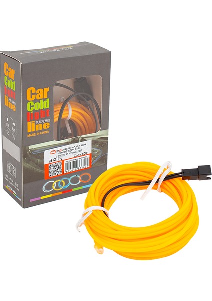 Neon Sarı 5 Metre Ip Aydınlatma 5 V USB Adaptörlü
