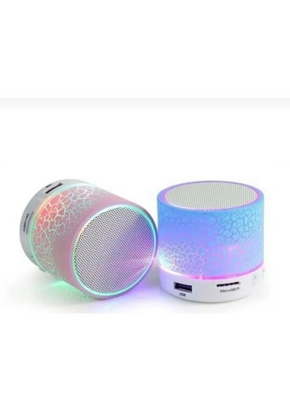 Işıklı Taşınabilir Bluetooth Wireless Hoparlör Kablosuz Ses Bombası