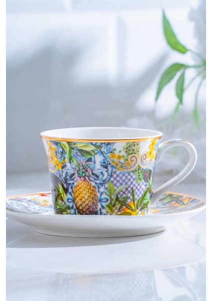 Capri Tek Kişilik Çay Fincanı Desen1