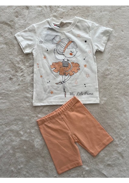 Balerin Kız Kısa Taytlı Kısakollu Takım