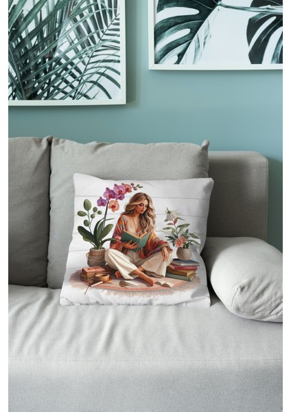Bohem Desen Çift Taraflı Dijital Baskı Kırlent Kılıfı (Bohem Cushion Cover) fiyatları