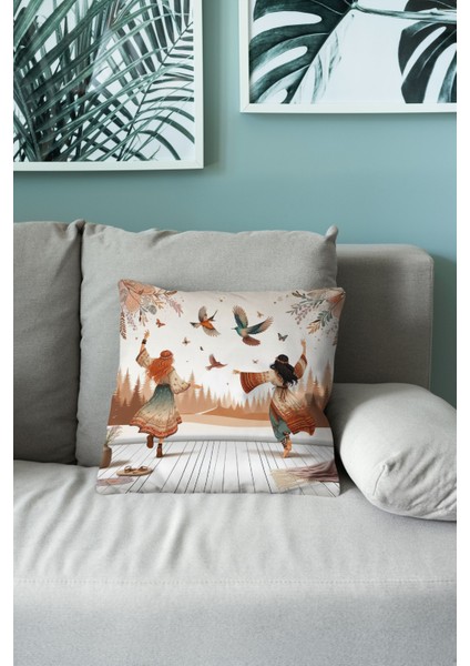 Bohem Desen Çift Taraflı Dijital Baskı Kırlent Kılıfı (Bohem Cushion Cover) fiyatları