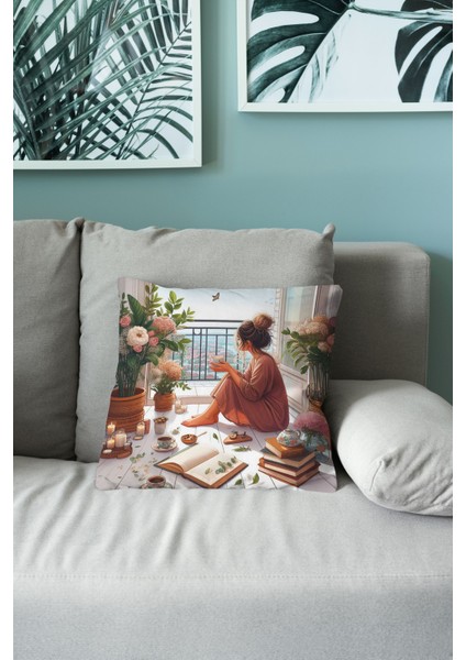 Bohem Desen Çift Taraflı Dijital Baskı Kırlent Kılıfı (Bohem Cushion Cover) fiyatları