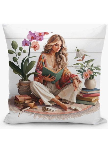 Bohem Desen Çift Taraflı Dijital Baskı Kırlent Kılıfı (Bohem Cushion Cover) fiyatları